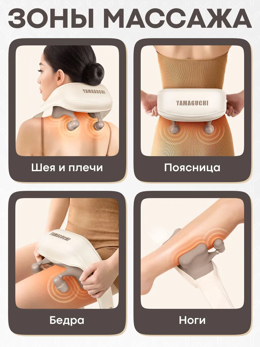 Зоны массажа Yamaguchi Tappi для шеи и верхней части спины